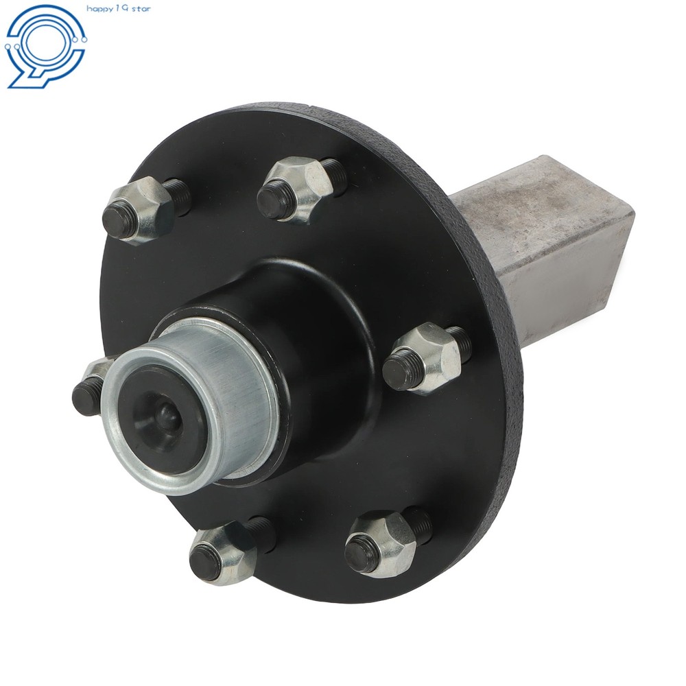 #84 6 x 5.5" Idler Hub SQUARE Stub End Trailer Axle 3500#