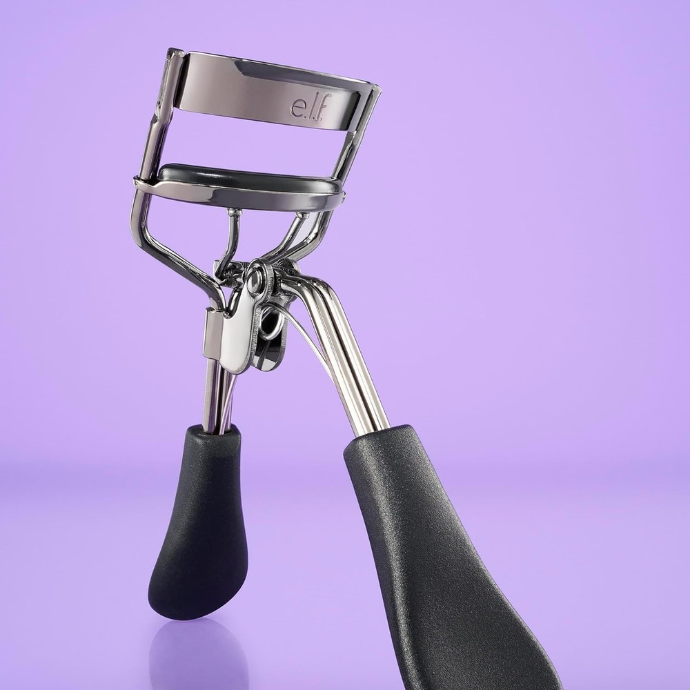 Ultimate Eyelash Curler: Strong, Contoured, & Includes Replacement Pad, Silver