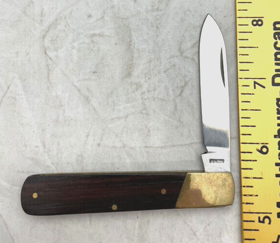 VTG Plastic/Brass Handle Folding Pocket Knife 3" Long China