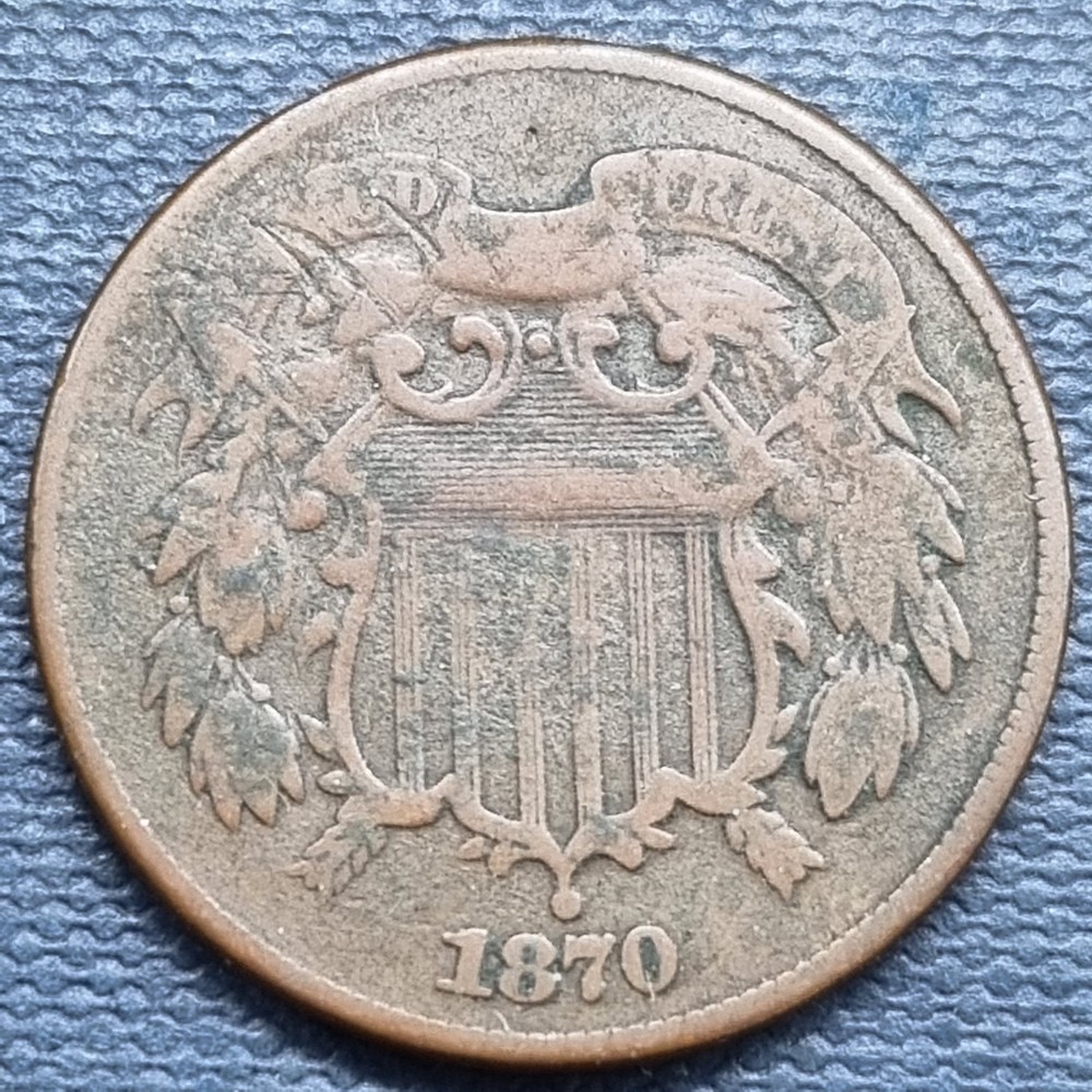 1870 Two Cent Piece 2c Better Grade #92822