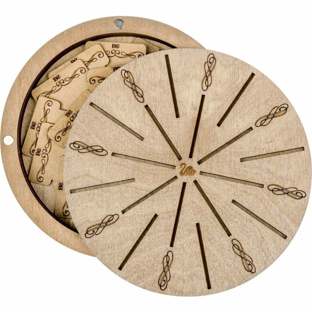 Plywood Needlework Box + 18 spools Needlework Organizer Thread/Floss organizer