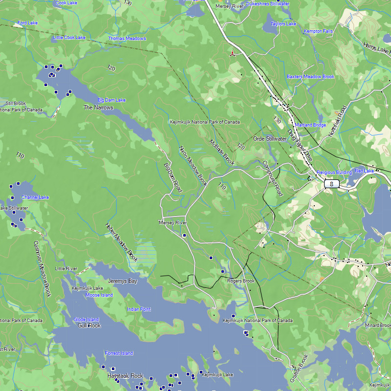 TrakMaps TOPO Nova Scotia - Garmin GPS Map