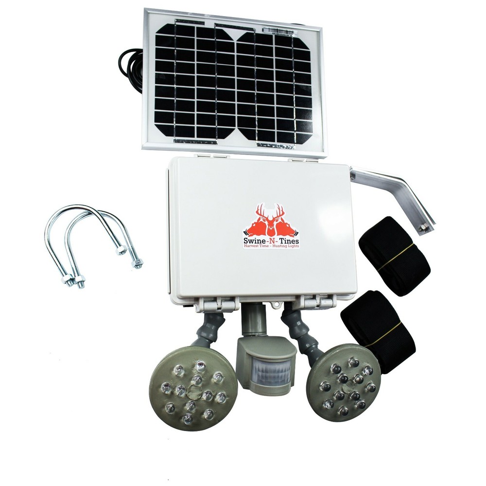 Harvest Time FEEDER LIGHT! Solar, Motion Activated, AmberGlow Hog Light - HUNTER
