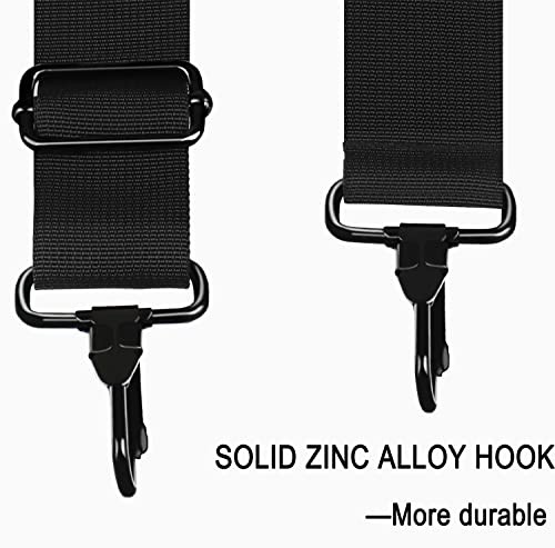 Shoulder Strap 56 Inch, Universal Adjustable Shoulder Belt Replacement Black