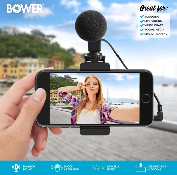 NEW SEALED Bower HD-Microphone Kit Smartphone Mount