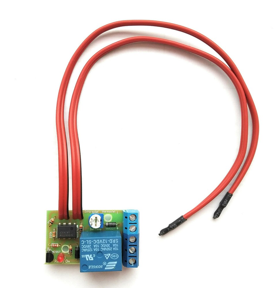 Differential electronic thermostat solar water heating pump controller 12V 10A