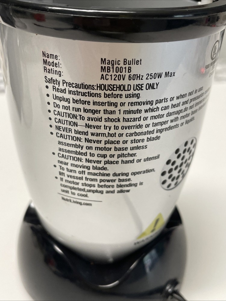 Base for Magic Bullet MB 1001B Replacement Part