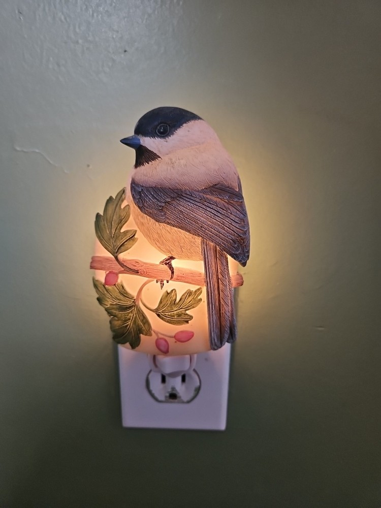 Chickadee Hand Painted Night Light