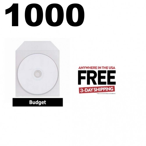 1000 CPP Clear Plastic Sleeve with Flap Budget **1-3 DAYS