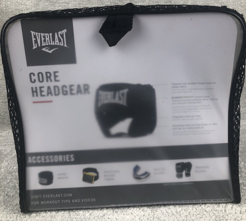 Everlast Core Sparring Training Headgear - Black