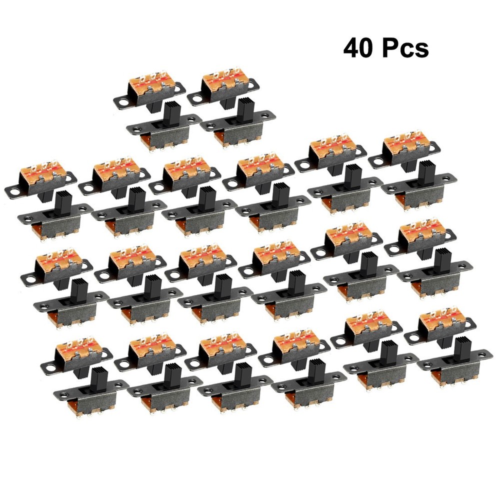 40pcs. 3mm Vertical Slide SPDT Switch 3 Terminal PCB Panel Hitch