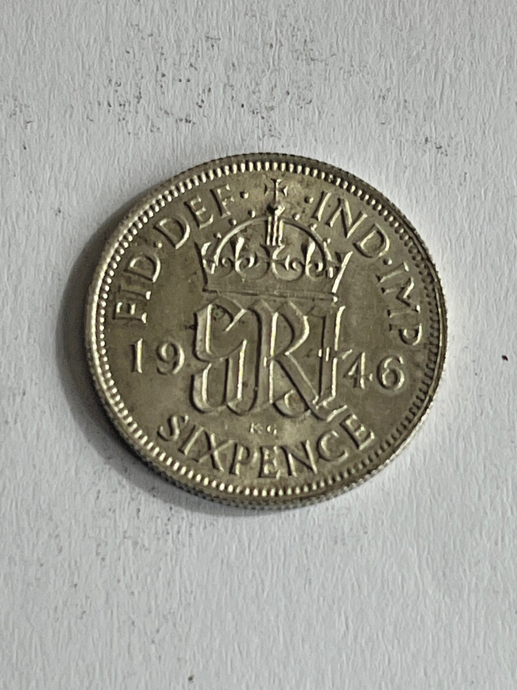 1946  SILVER SIXPENCE COINS UNCIRCULATED