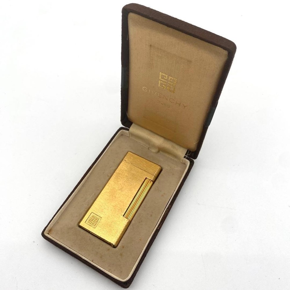 Givenchy Gold Lighter with case