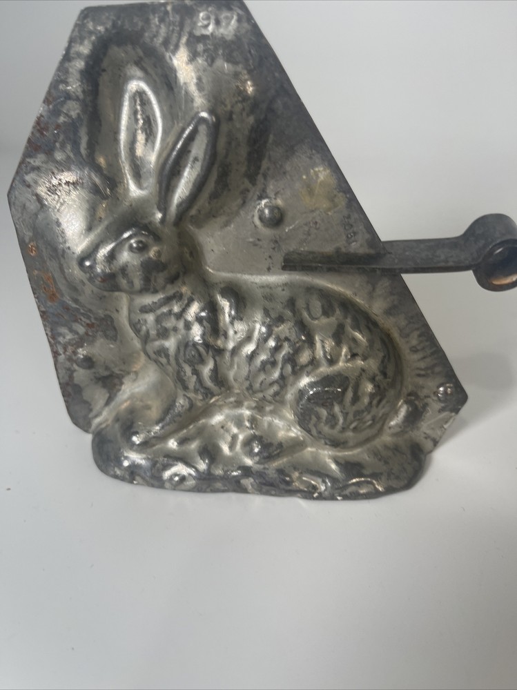 VTG Metal Rabbit Candy Chocolate Mold