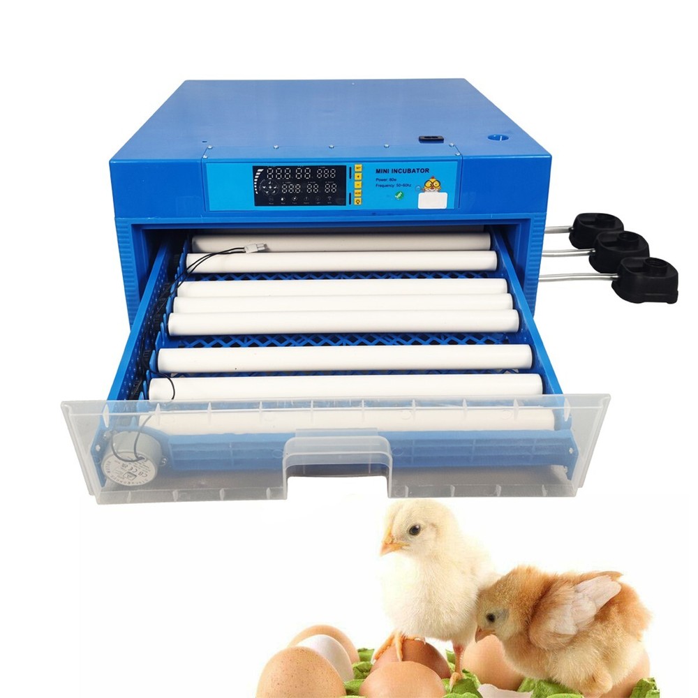 64 Eggs Automatic Egg Bird Incubator Poultry Hatcher Breeder Digital Display