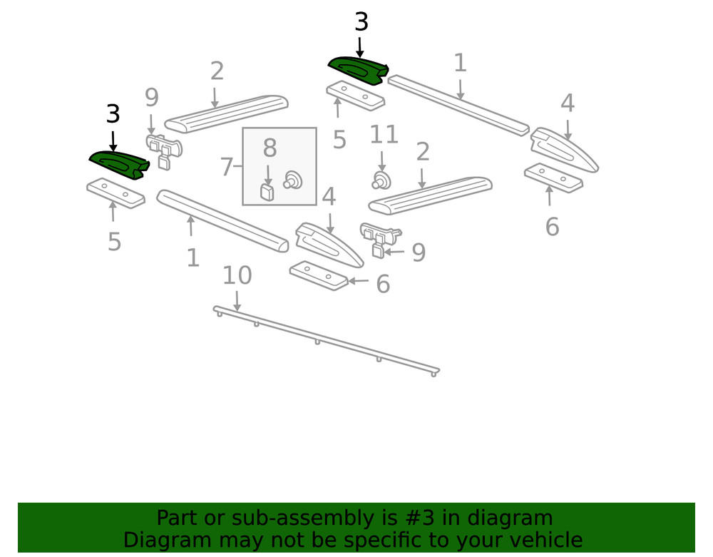 Genuine GM Cross Rail Front Support 88944272