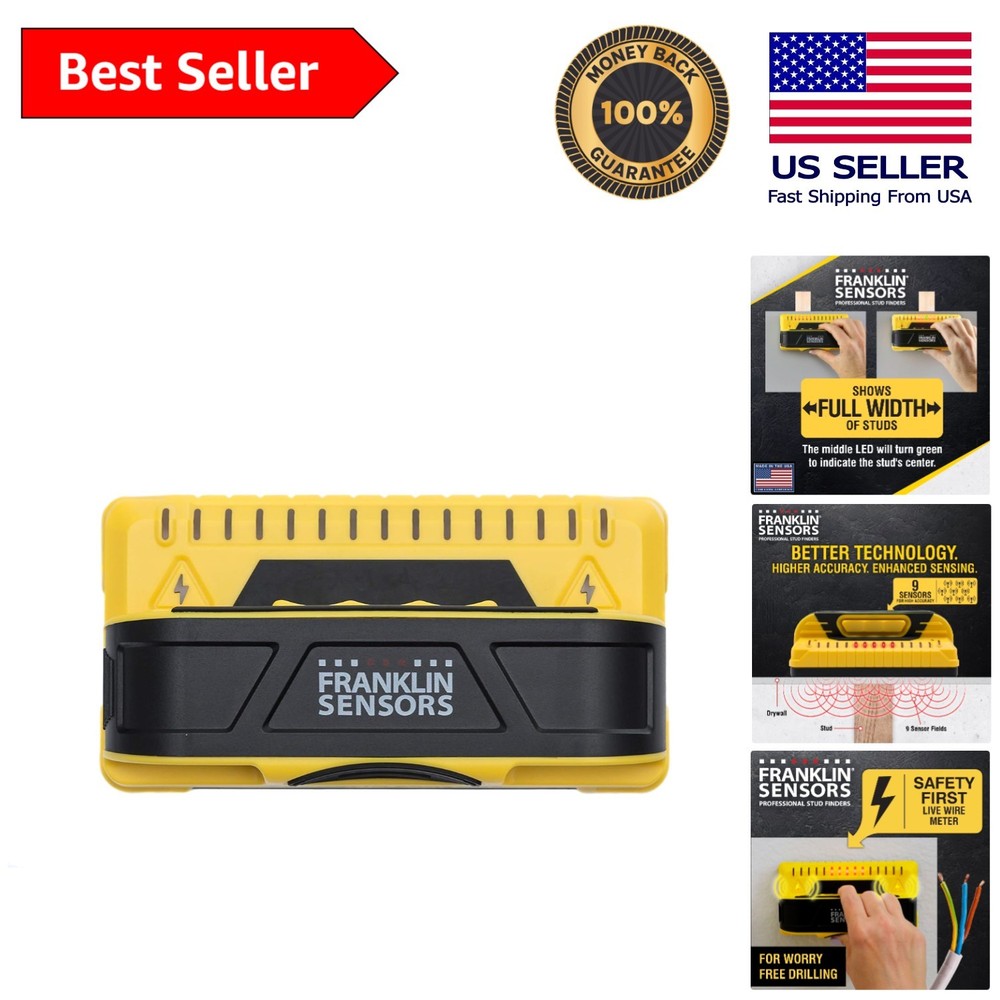 ProSensor M150 Stud Finder with Live Wire Detection: Battery-Powered Precision