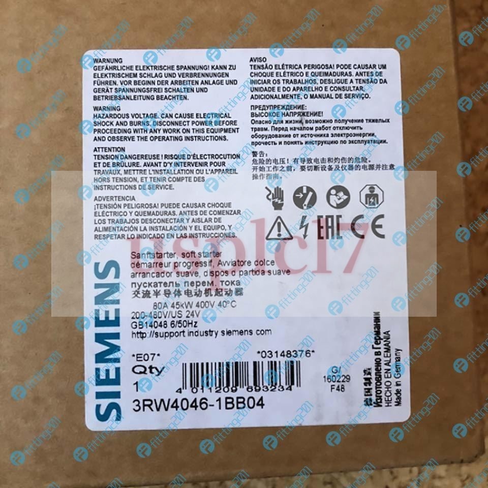 ONE NEW Siemens soft starter 3RW4046-1BB04
