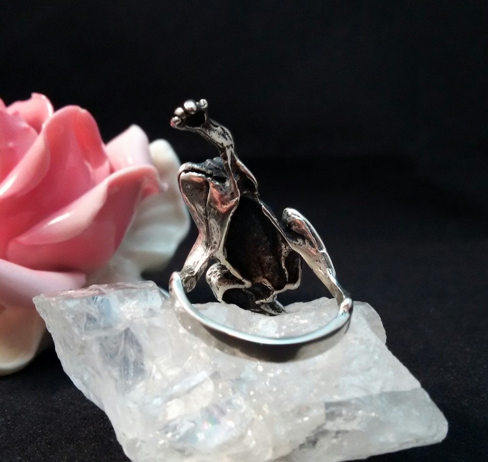 Ring Silver 925 Frog Size 53 (16.8mm Dia)