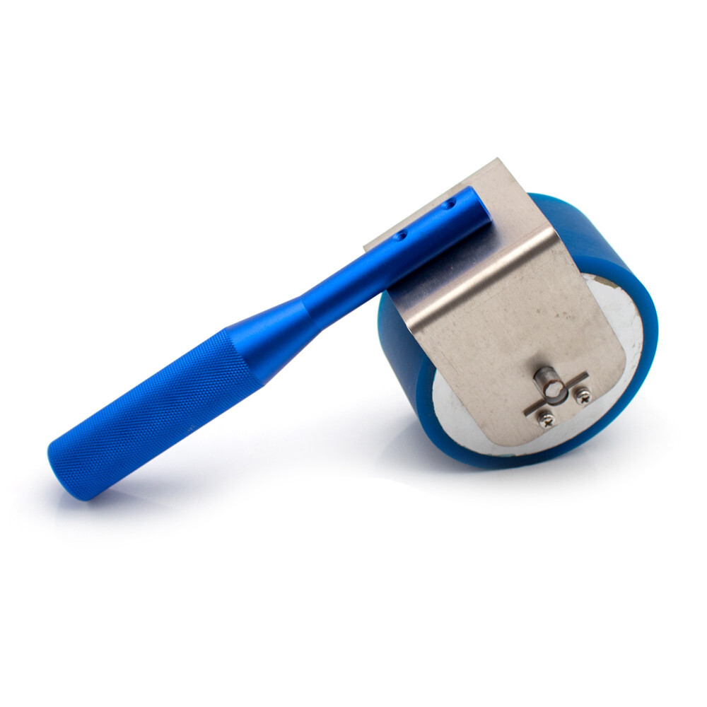 Manual Lapping Wheel Rubber Covered Roller 2Kg Hand Pushed Rubber Lapping Roller