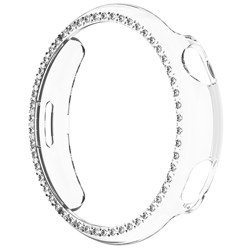 For Vivo Watch5 PC +Diamond Hollow Frame Half-Cover Protective Case Shell Bumper