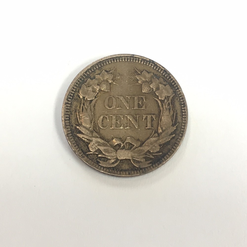 1858 FLYING EAGLE CENT NICE CLEAN VF SMALL CENT COIN!