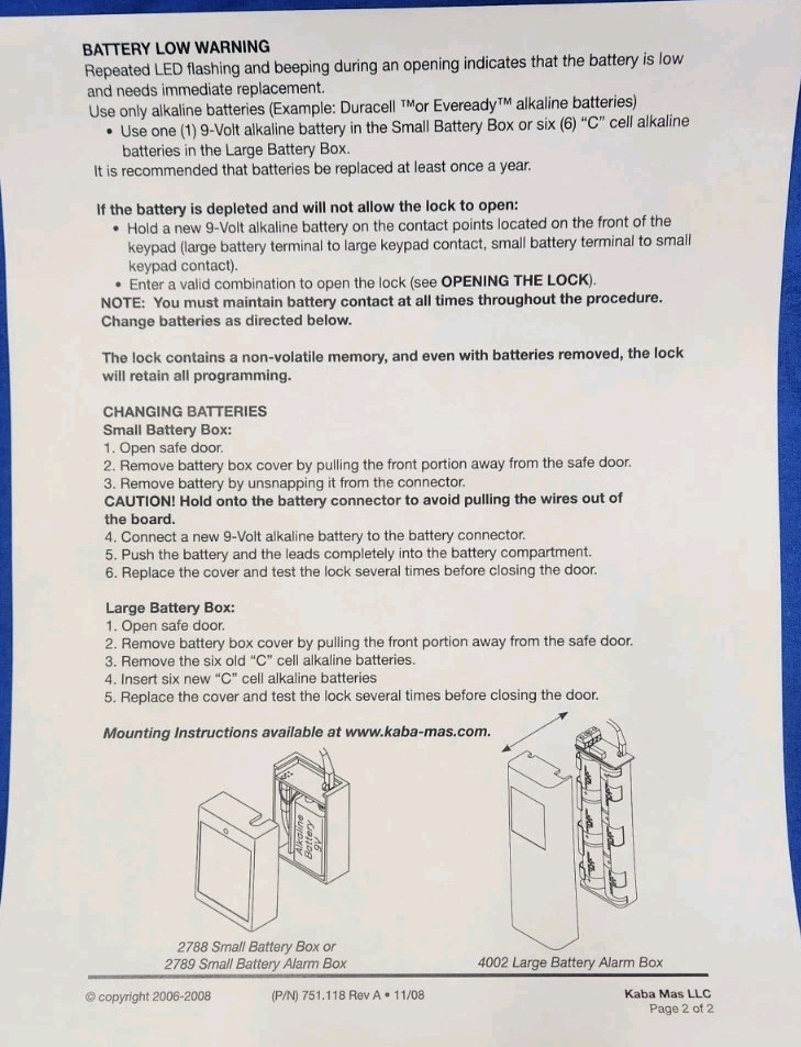 Lagard 39E Electronic Lock with 3035 Keypad. Includes user/install instruction