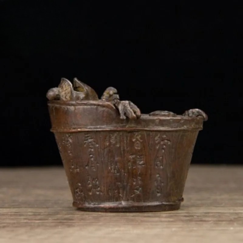 Retro Frog Incense Burner Ornament Bronze Craftwork