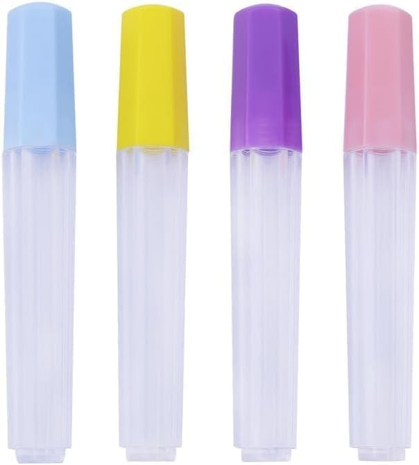 4Pcs Plastic Needle Storage Tubes, Clear Sewing Container for