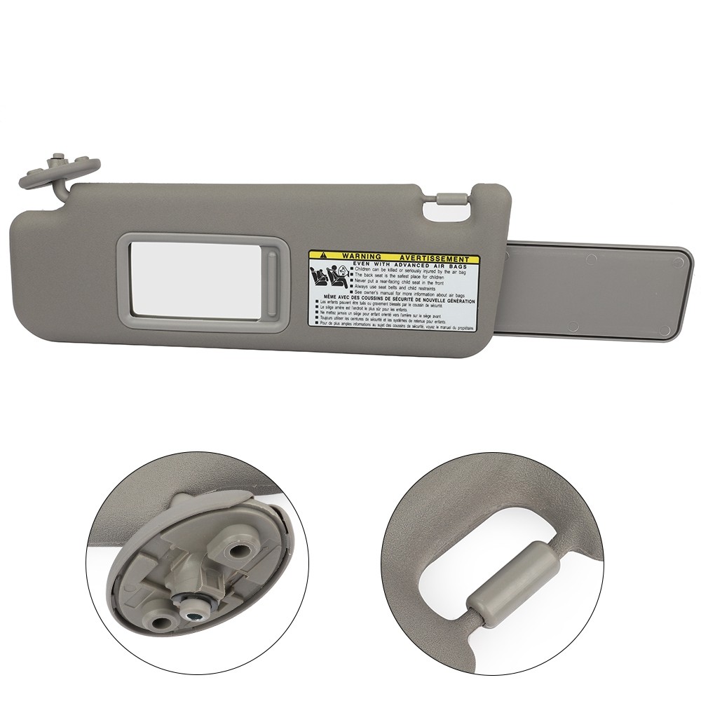 For 2004-2008 Toyota 4Runner 4.7L Left Driver Side Sun Visor Grey