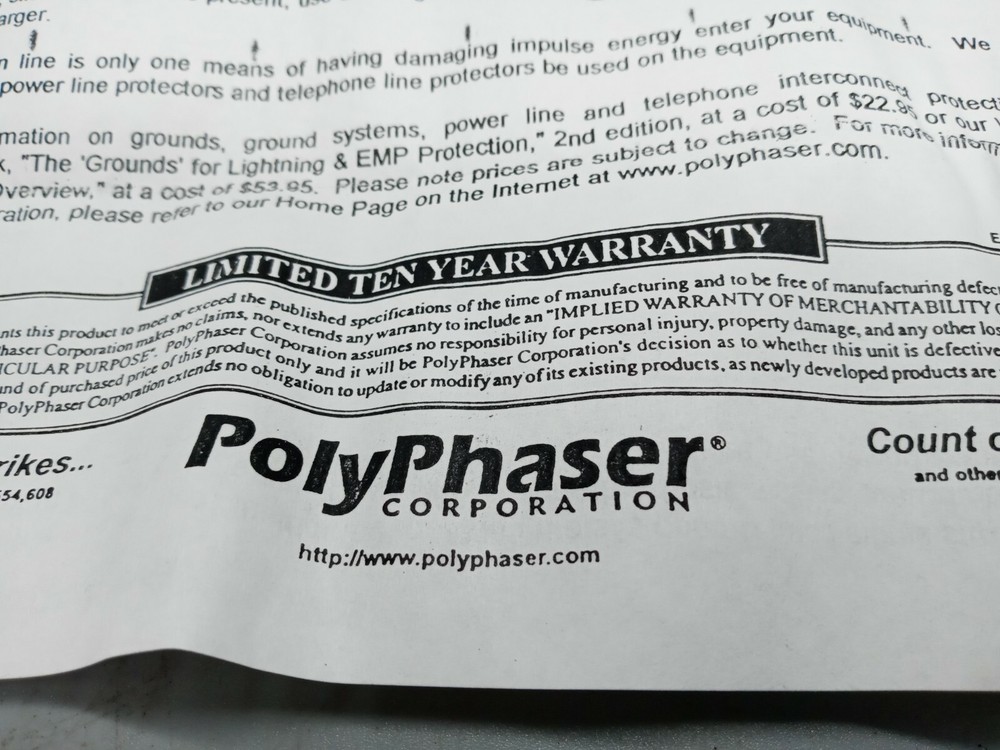 1 NOS Polyphaser IGA-90V