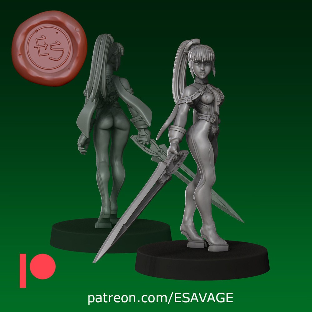 28mm DnD Miniature Eve by EthanTSavage