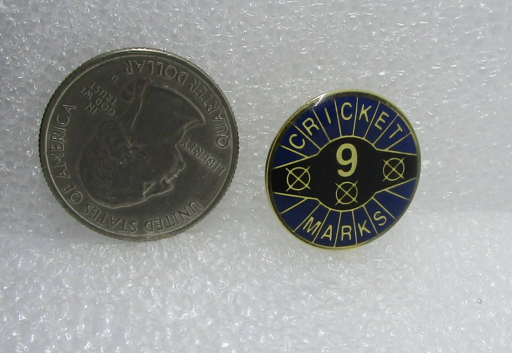 Cricket Marks 9 Darts Pin