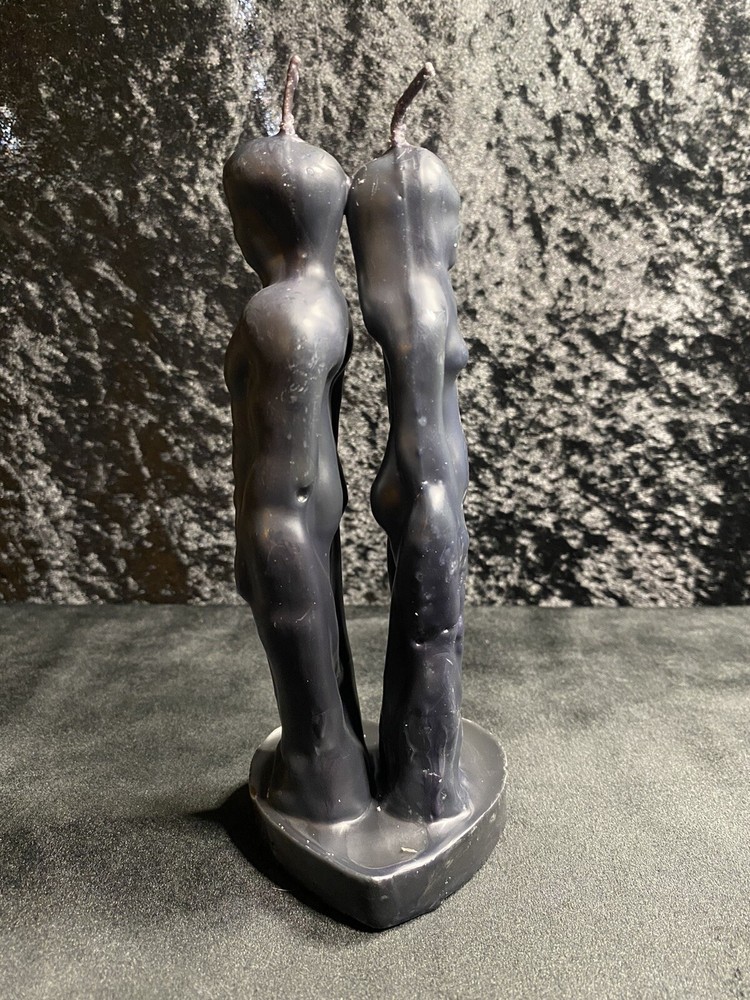 COUPLE SEPARATION/BREAKUP RITUAL CANDLE (Black)