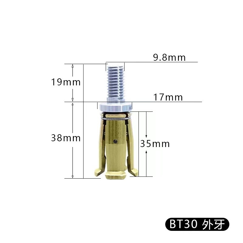 BT30 4 Petal Clamp Pull Claw CNC Spindle 45 Degree Outer Screw Pull