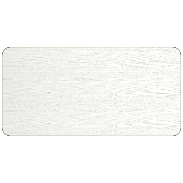30" x 60" Rectangular Restaurant Table Top with White Birch Laminate Top Finish