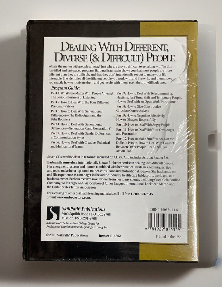 Dealing with Different, Diverse and Difficult People/Free Shipping