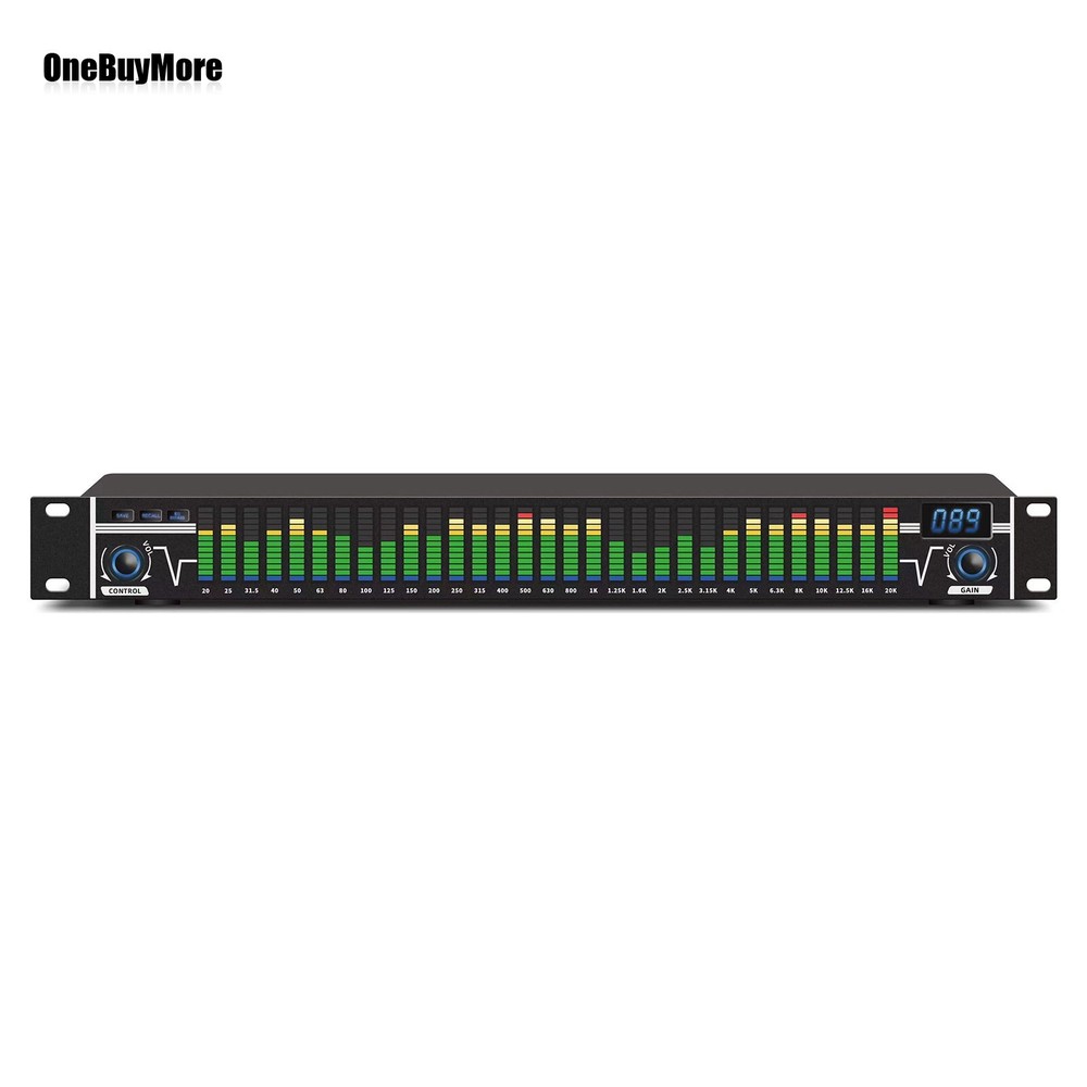 EQ-A31 31 Band Equalizer Digital Equalizer (Black) for Stage Home Karaoke Studio