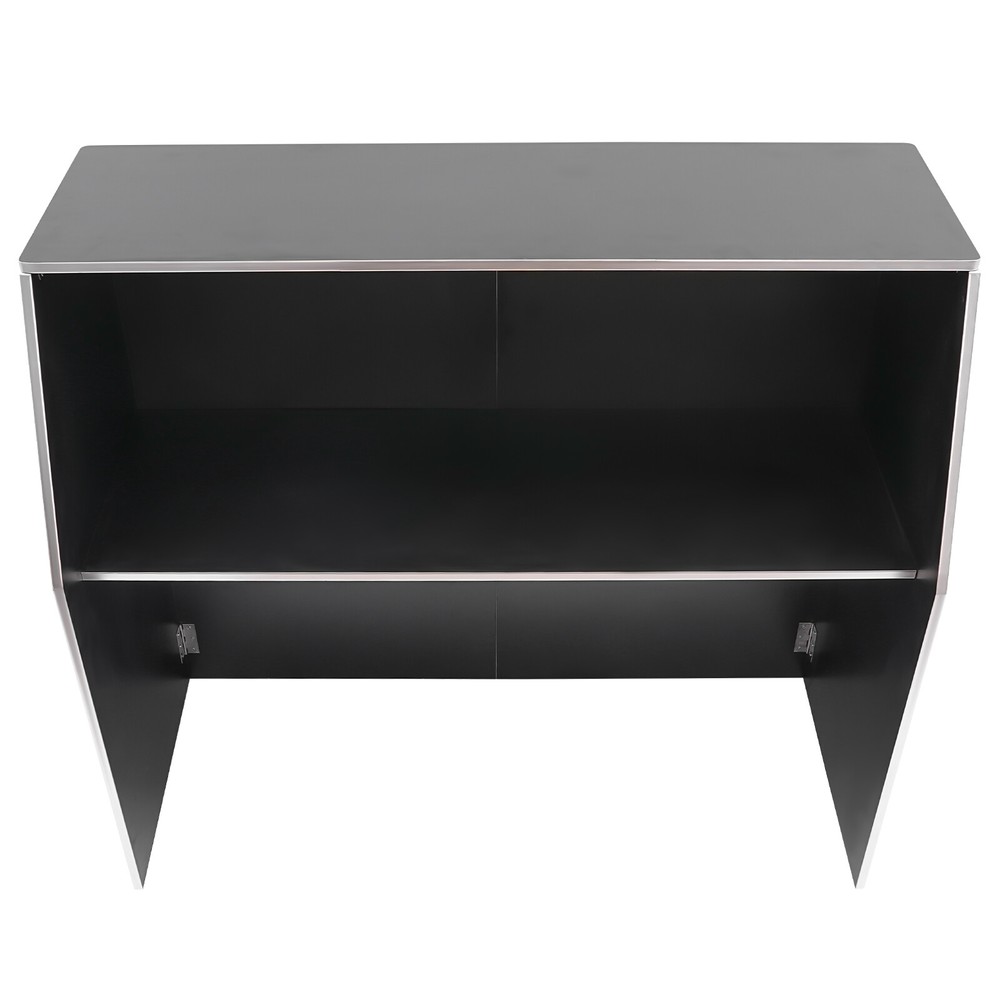 Rectangular Bar Cabinet Foldable Event Bar Portable Bar Cabinet Freestanding