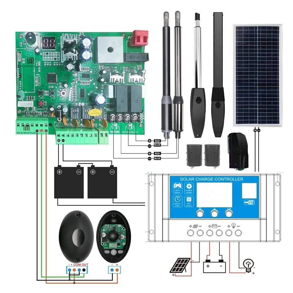 DC 24V PCB Board for Automatic Double Arms Swing Gate Opener Control Board Panel