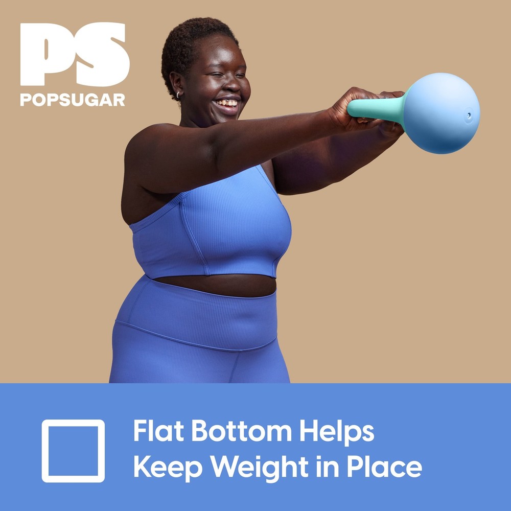 Popsugar 8lb Kettlebell, Soft Shelled, Blue
