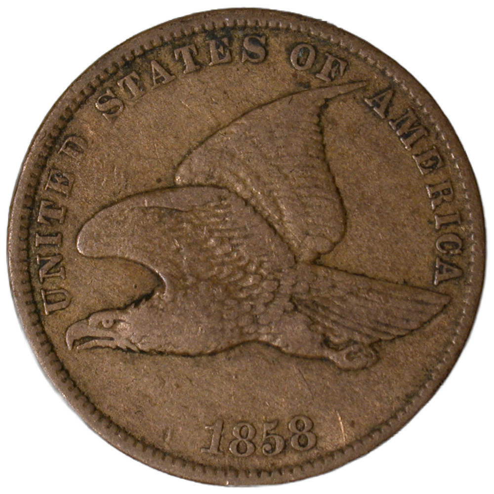 1858 Flying Eagle One Cent SM.-L #7