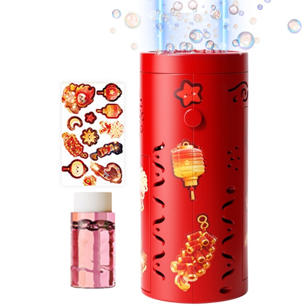 Automatic Firework Bubble Machine with Dynamic Music Light Bubble Toy