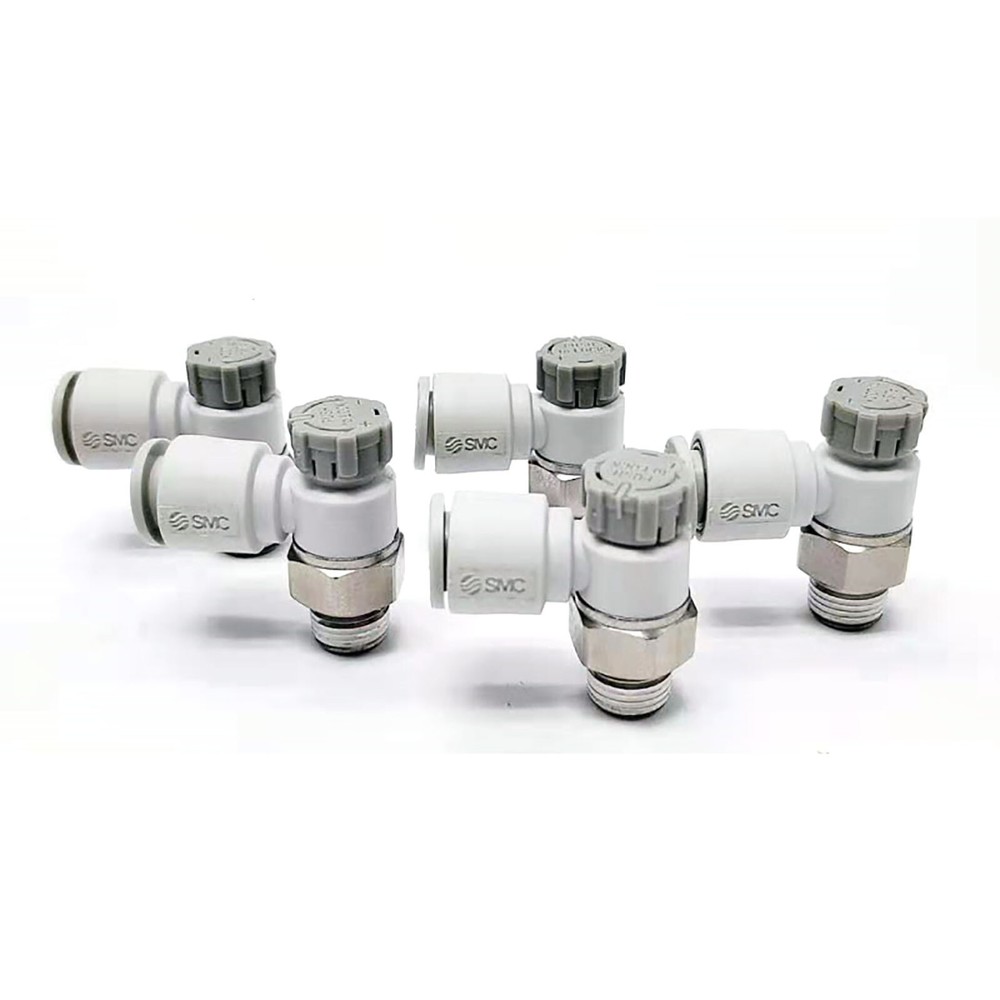 SMC AS2211F-01-08SA Speed Controller One Touch Fitting Push Lock Elbow/Uni