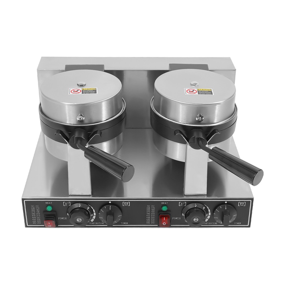 Double Head Waffle Maker Electric Digital Muffin Baker Waffle Making Machine