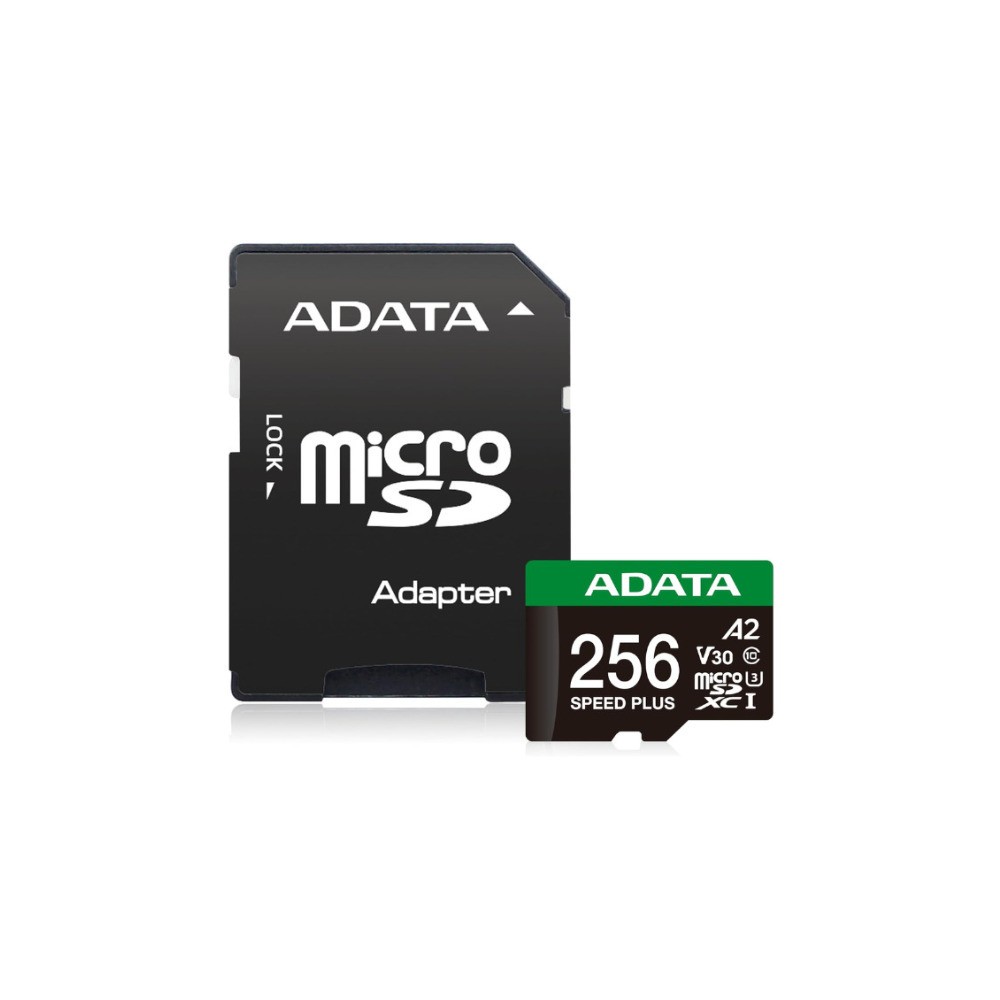ADATA Speed Plus 256GB microSDXC Card Adapter Fast Read 180MB/s FAST