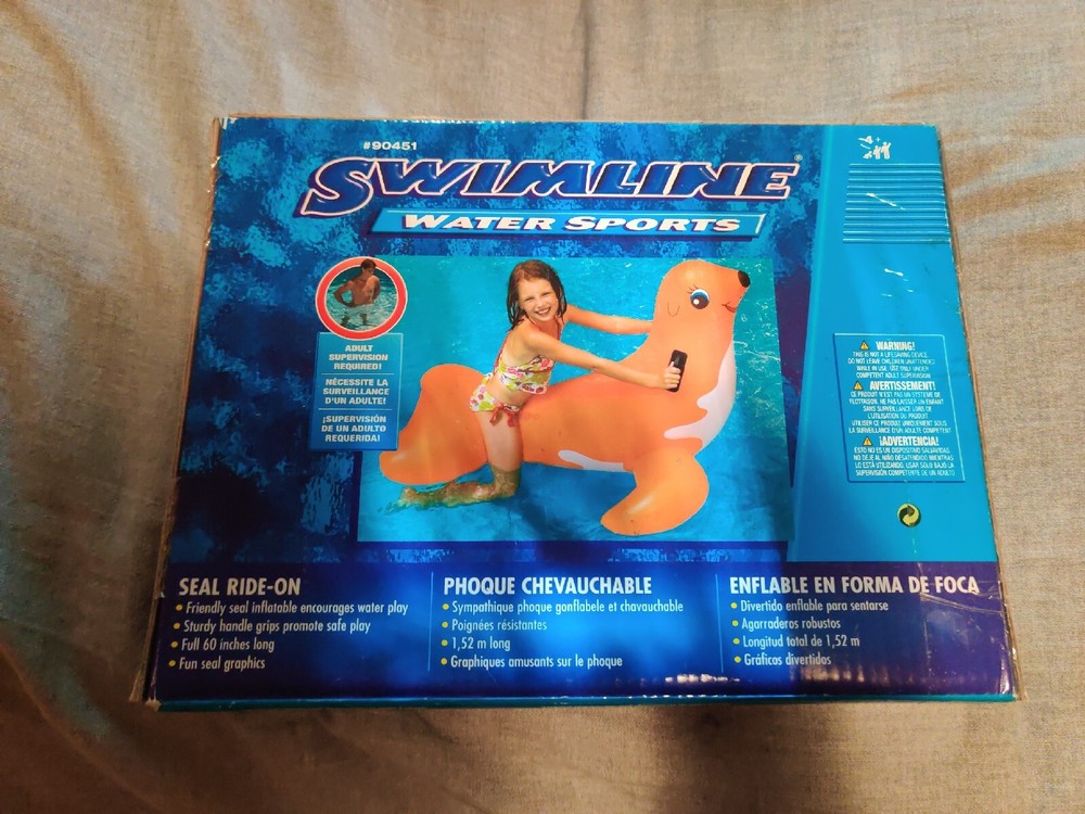 Swimline Seal Ride-On Inflatable Pool Float Toy