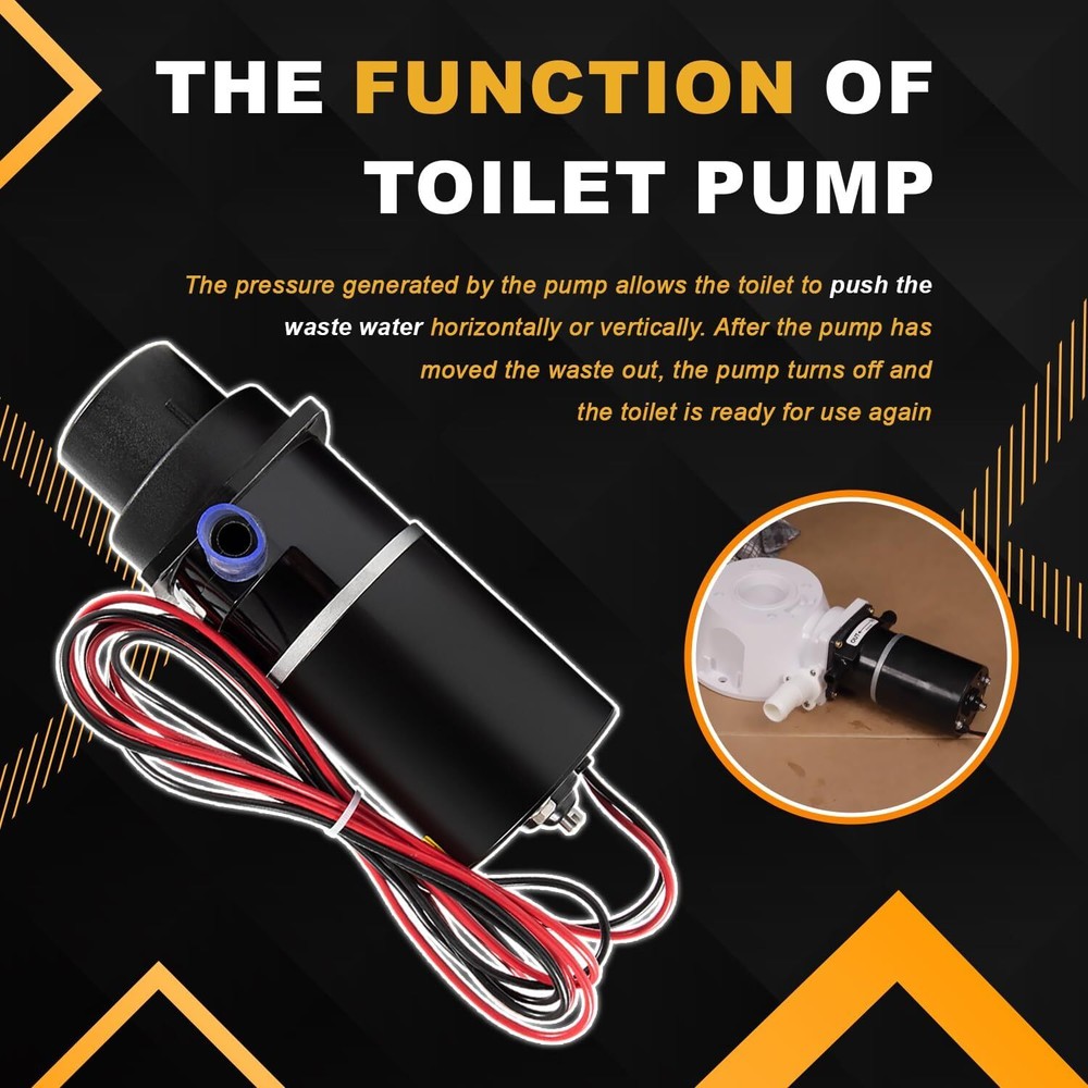 Replace for 37041-0010 Marine Electric Toilet Macerator Sub Assembly Kit 12-Volt