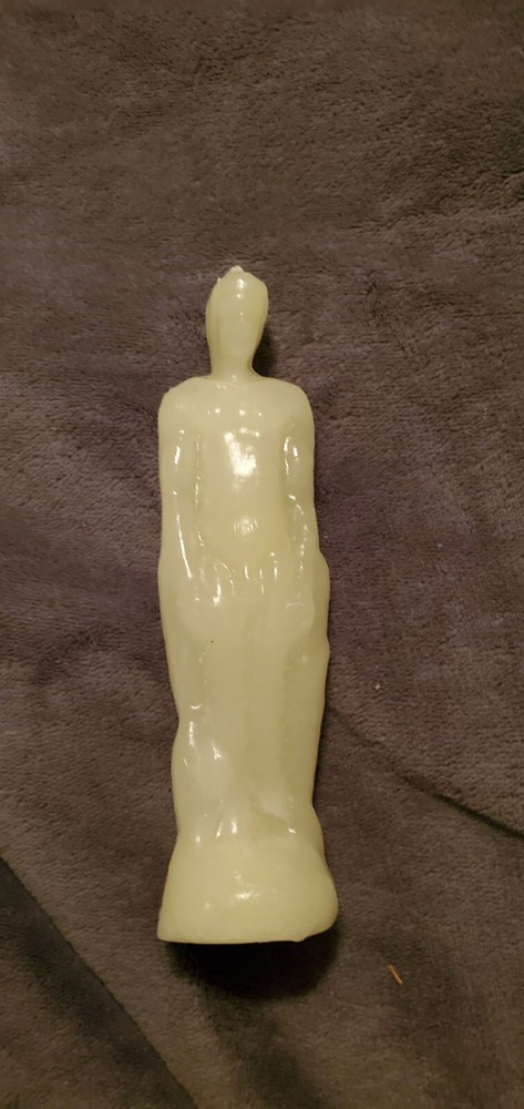 WHITE MAN IMAGE CANDLE
