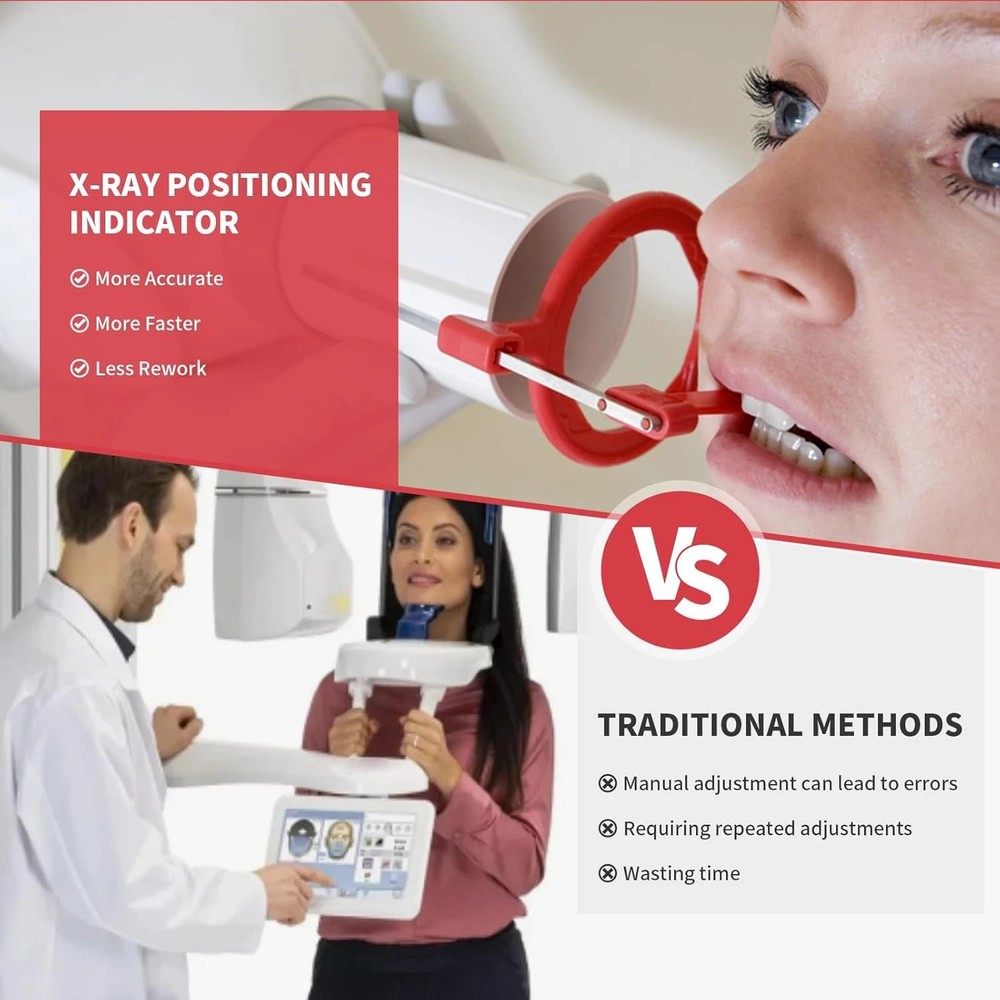 5Pcs Dental X-Ray Positioning System Ring Style Bitewing Aiming Ring Red USA